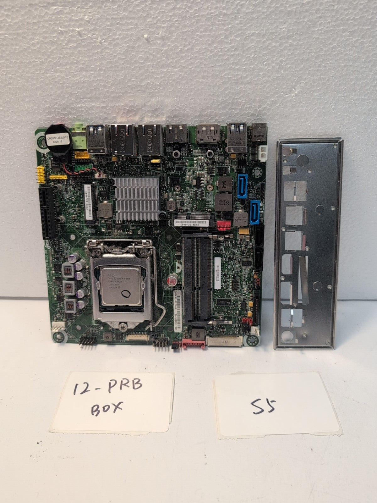 Intel DQ77KB Q77 Motherboard With i3-3220 CPU  LGA 1155 MINI-ITX DDR3 HDMI -