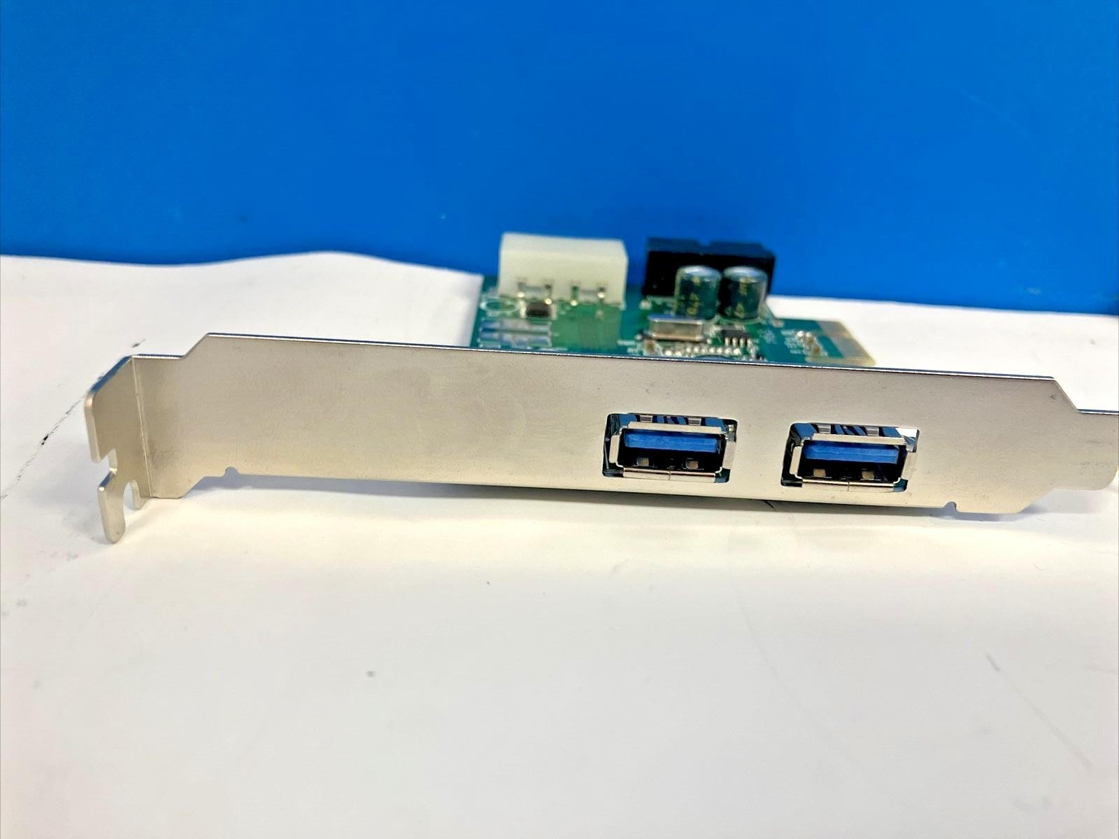 (Lot of 2) Mixed Model PCIe USB Port Expansion Card U3-PCIE2-2P01 / SD-PEX2012 ~