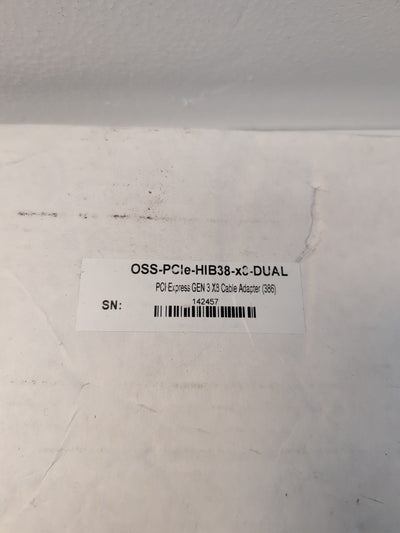 NEW In Box One Stop Systems OSS-PCIe-HIB38-x8-DUAL PCIe GEN3 X8 Cable Adapter -