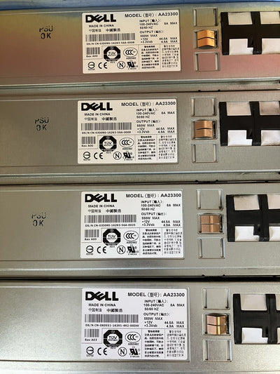 ~ Lot of 4 Dell PowerEdge Server Power Supply Module 550W AA23300 0JD090 JD090