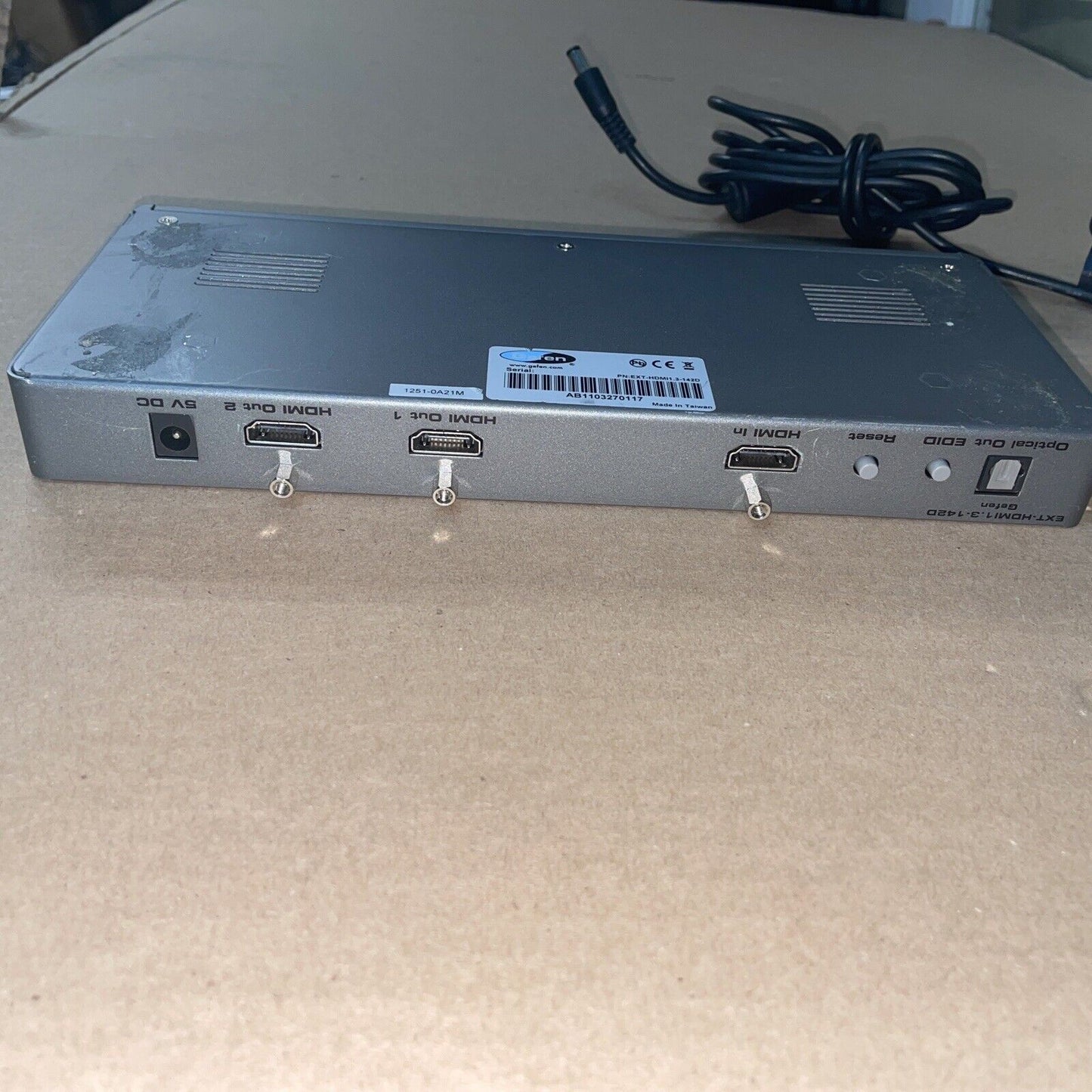 Gefen 1x2 HDMI 1.3 Splitter with Audio EXT-HDMI1.3-142D