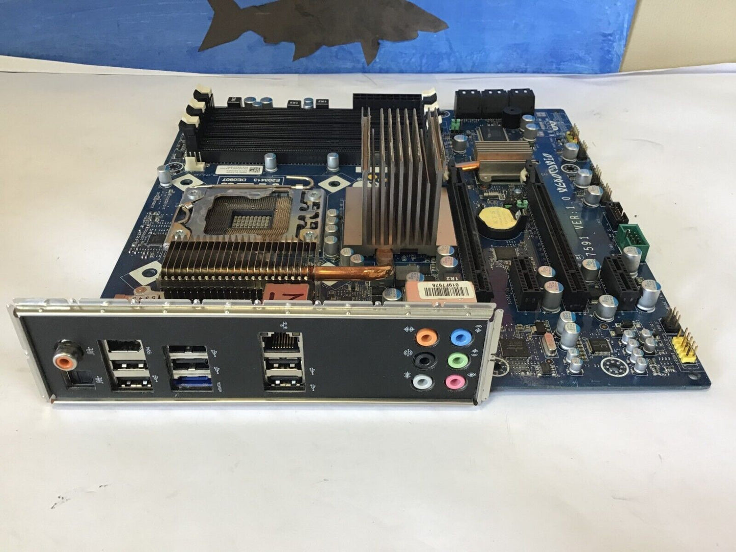 AlienWare Aurora D01M MS-7591 VER 1.0 MotherBoard W/ I/O Plate.   (may Not Work)