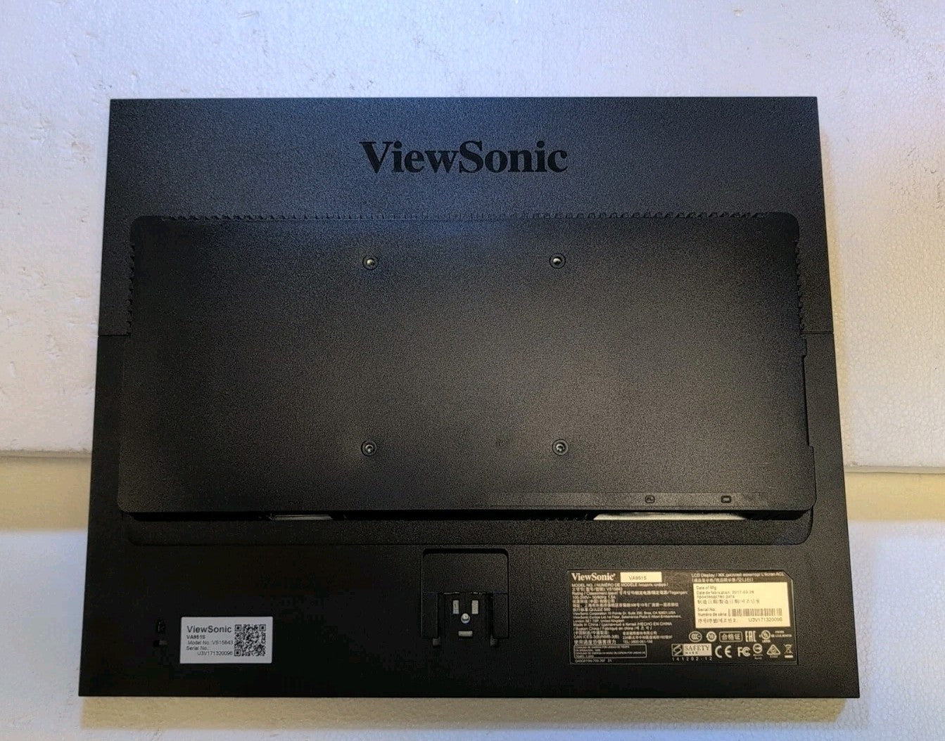 🔥 NICE ViewSonic VA951S 19" 4:3 LCD Monitor  VGA DVI (NO STAND) Tested -