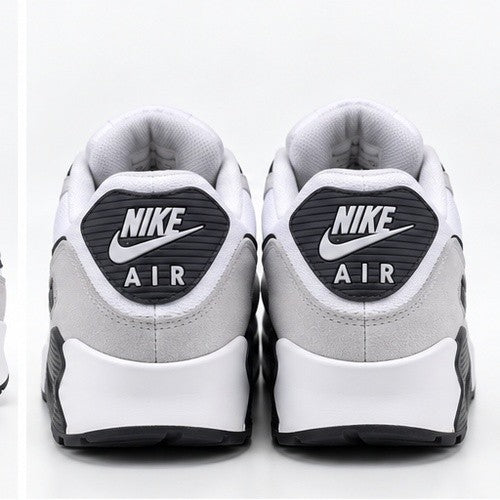 Nike Air Max 90 DM0029-100 White Black Wolf Grey Men's Size 10.5 Athletic Shoes