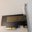 PCIe X4 to M.2 NVMe SSD Expansion Card EM2-5002 Adapter Black -