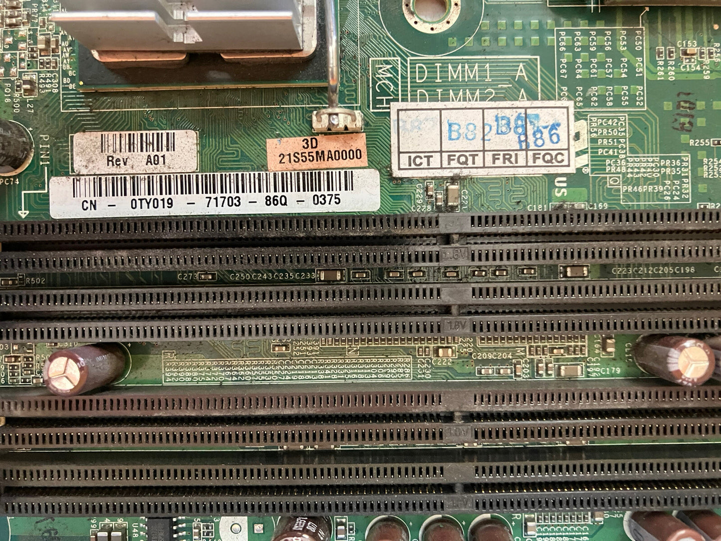 ~ Dell 0TY019 LGA775 PowerEdge R200 Server Board TY019 w/ CPU CELERON SL9XN