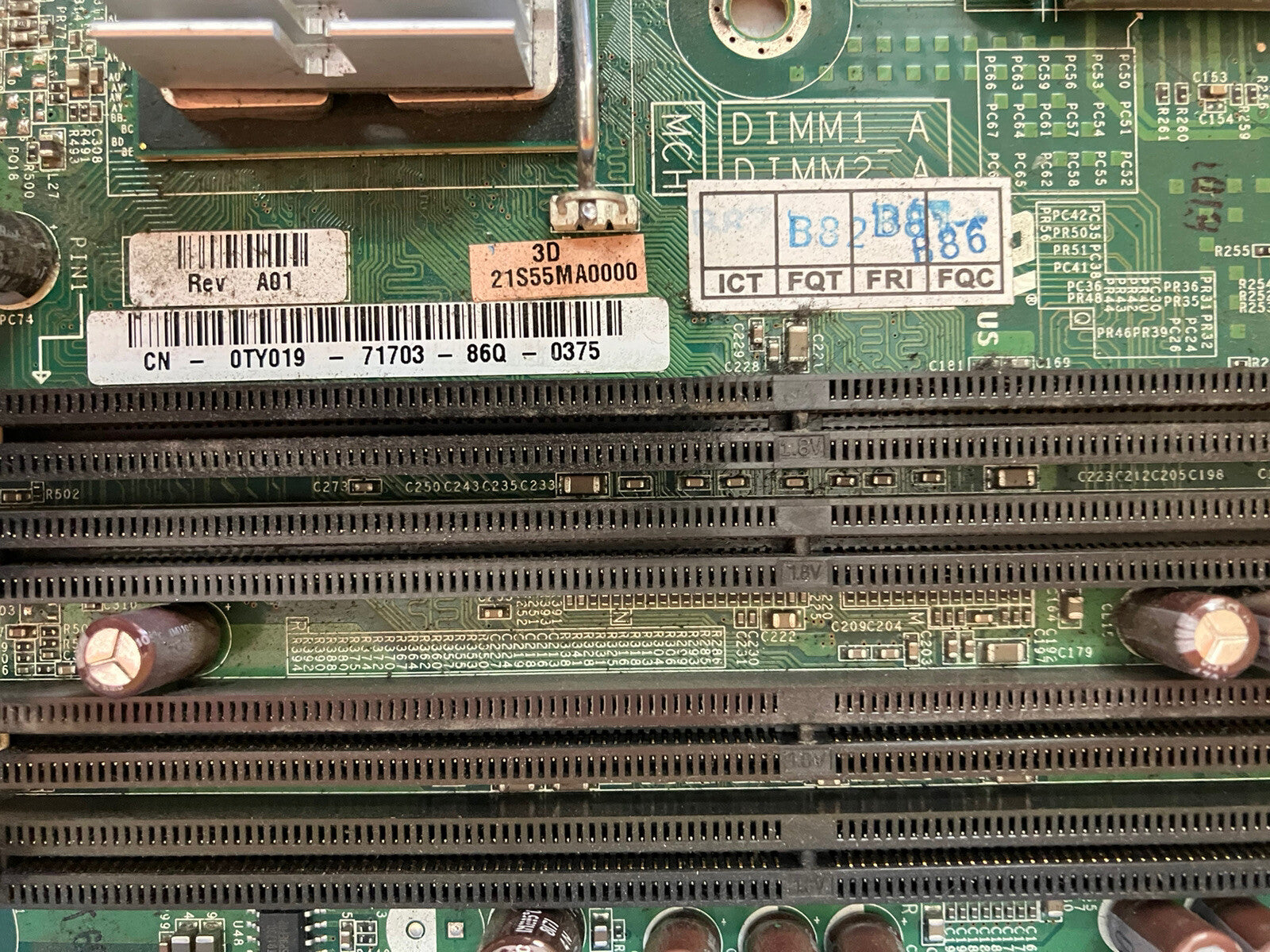~ Dell 0TY019 LGA775 PowerEdge R200 Server Board TY019 w/ CPU CELERON SL9XN