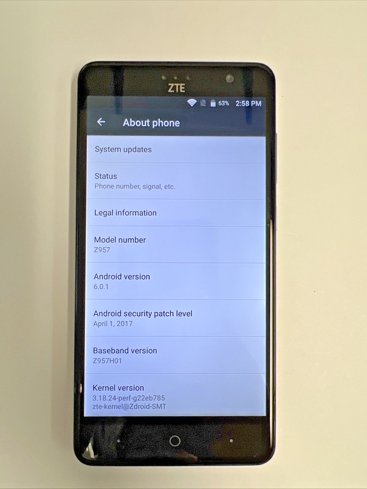 🔥 ZTE Grand X4 Z957 16GB Black Android Smartphone Unlocked GSM - Working #