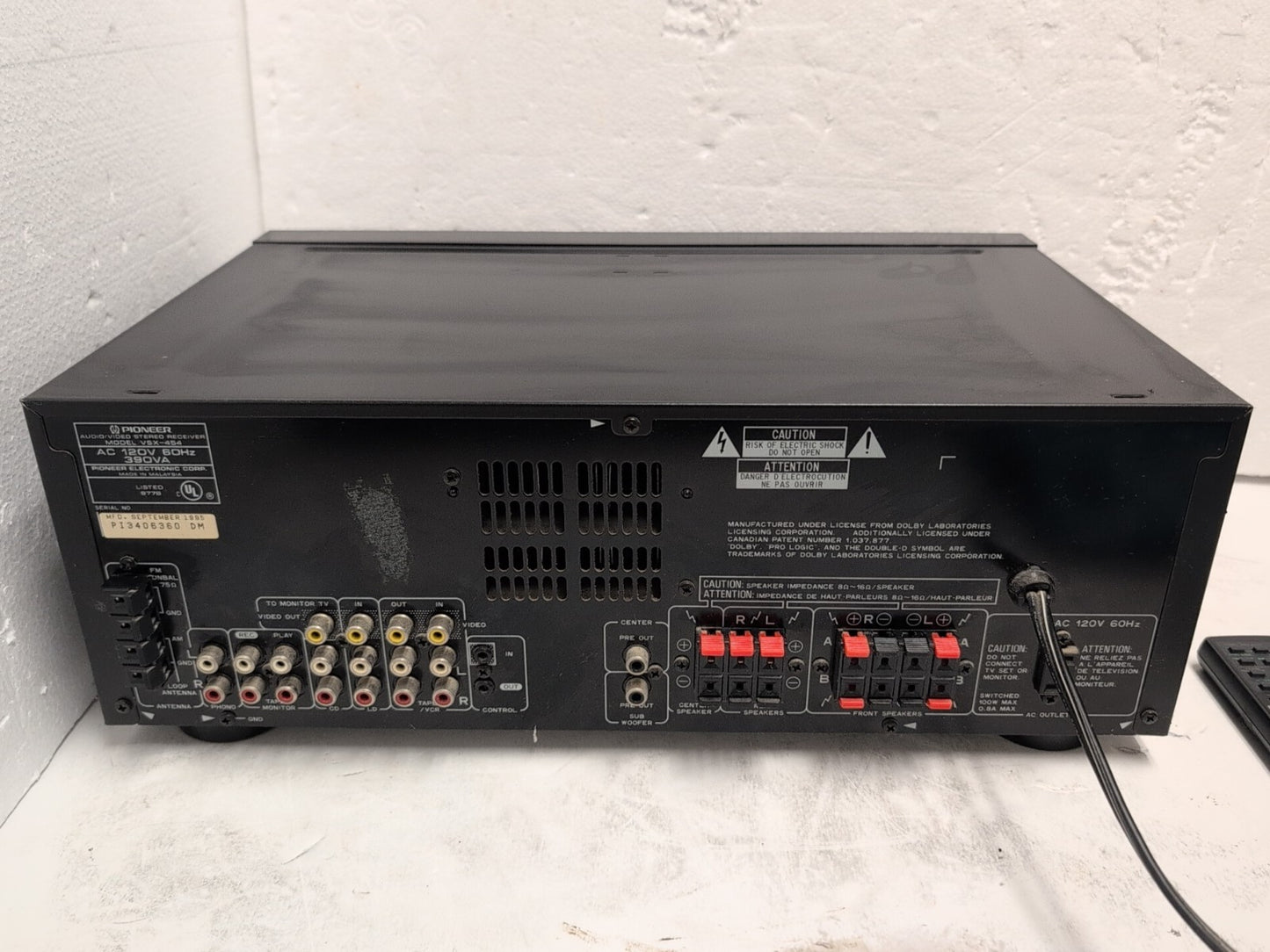 🔥 Pioneer VSX-454 Audio Video Stereo Receiver Amplifier  -
