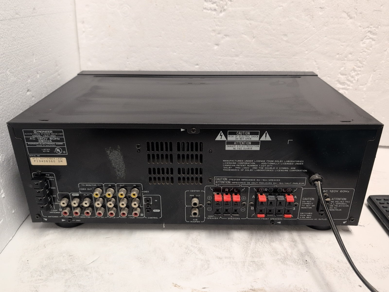 🔥 Pioneer VSX-454 Audio Video Stereo Receiver Amplifier  -