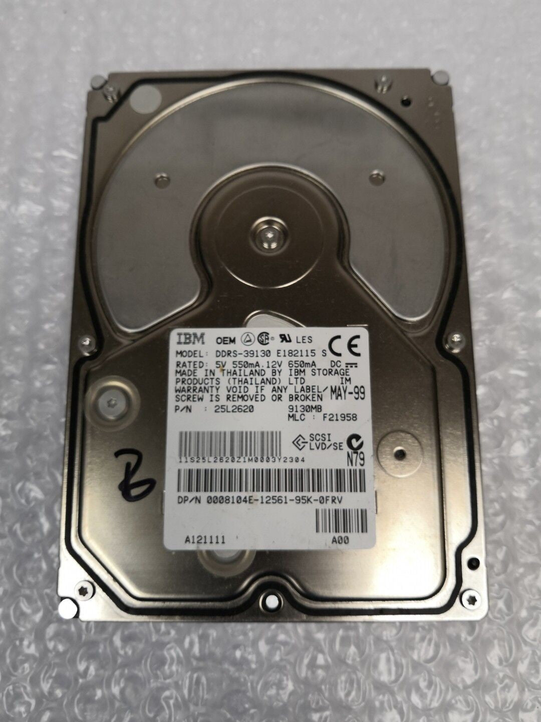 - IBM DDRS-39130 25L2620   9.1GB   80 pin Ultra 2 SCSI Hard Drive @@@