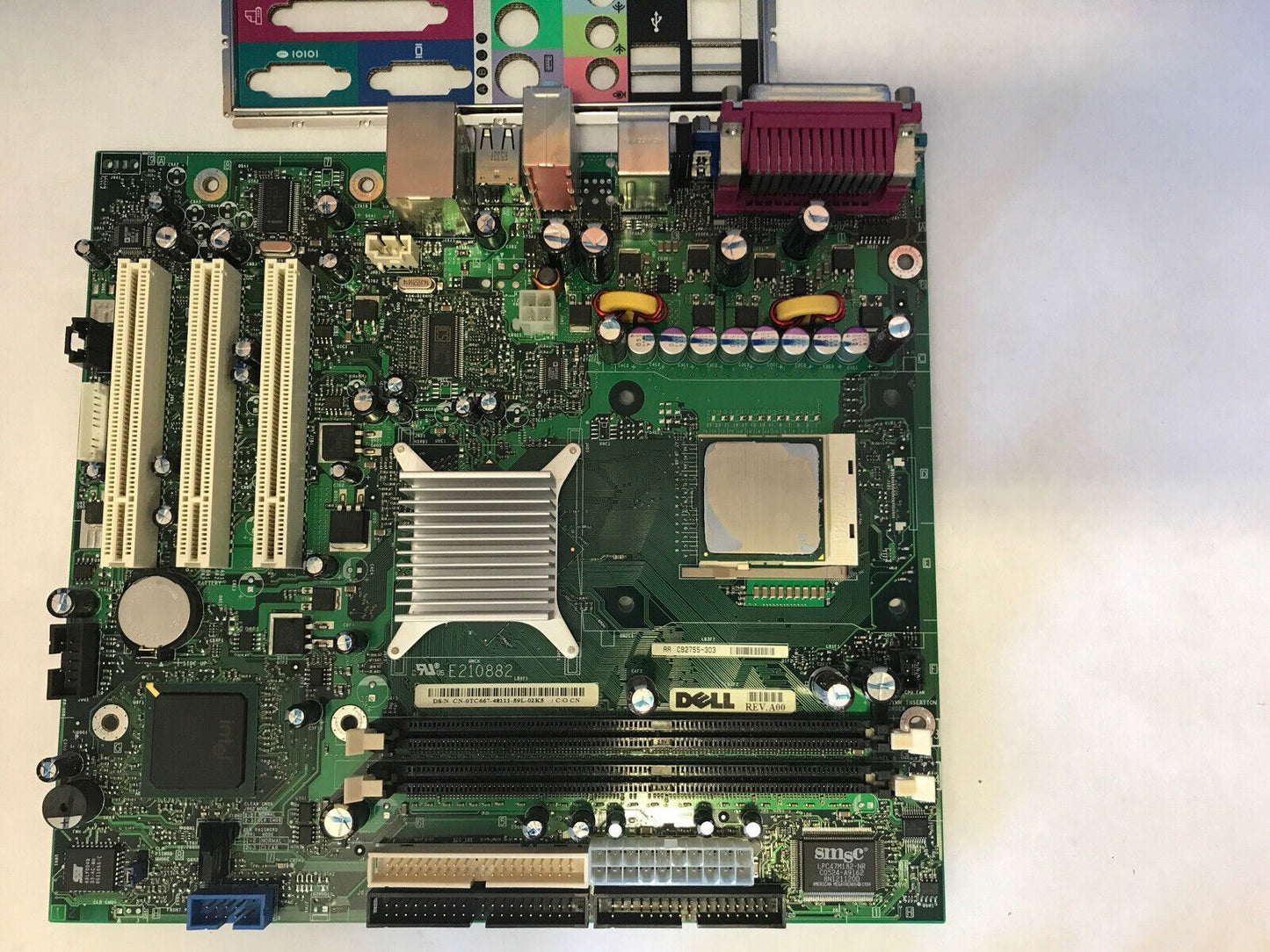 DELL Dimension 3000 TC667 PC Motherboard w/ P4 3GHz CPU & Backplate IO