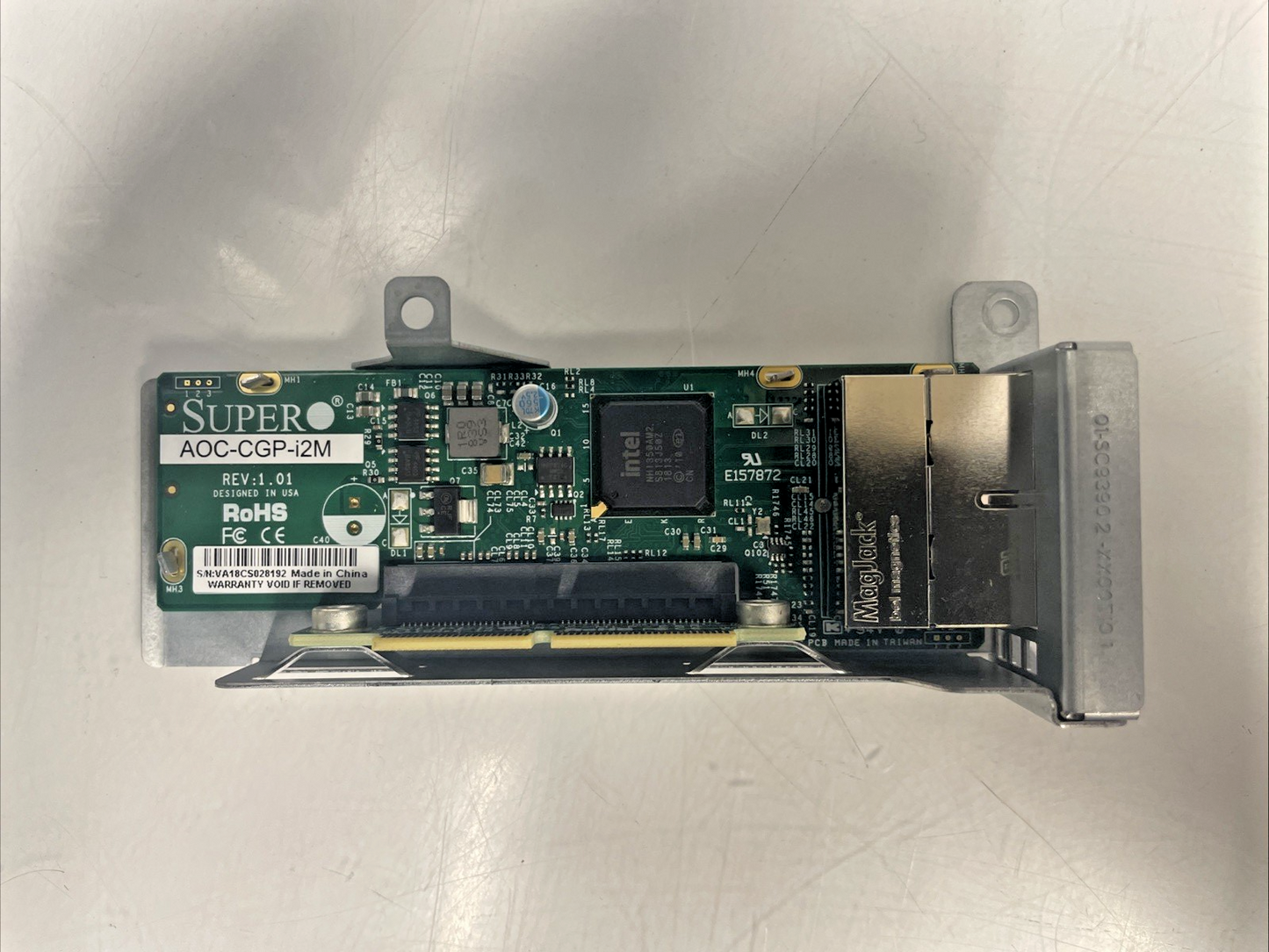 SuperMicro  Gigabit PCIe x4 Ethernet Adapter Card AOC-CGP-i2M +