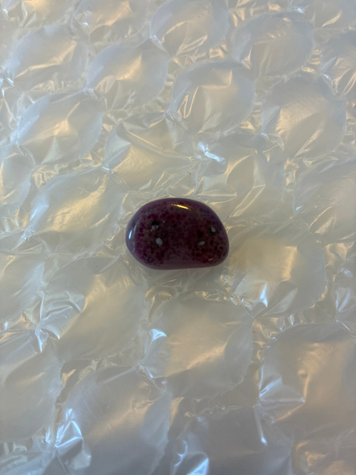 🔥 Natural Ruby Cabochon Loose Gemstone Freeform Oval Deep Red approx 5g