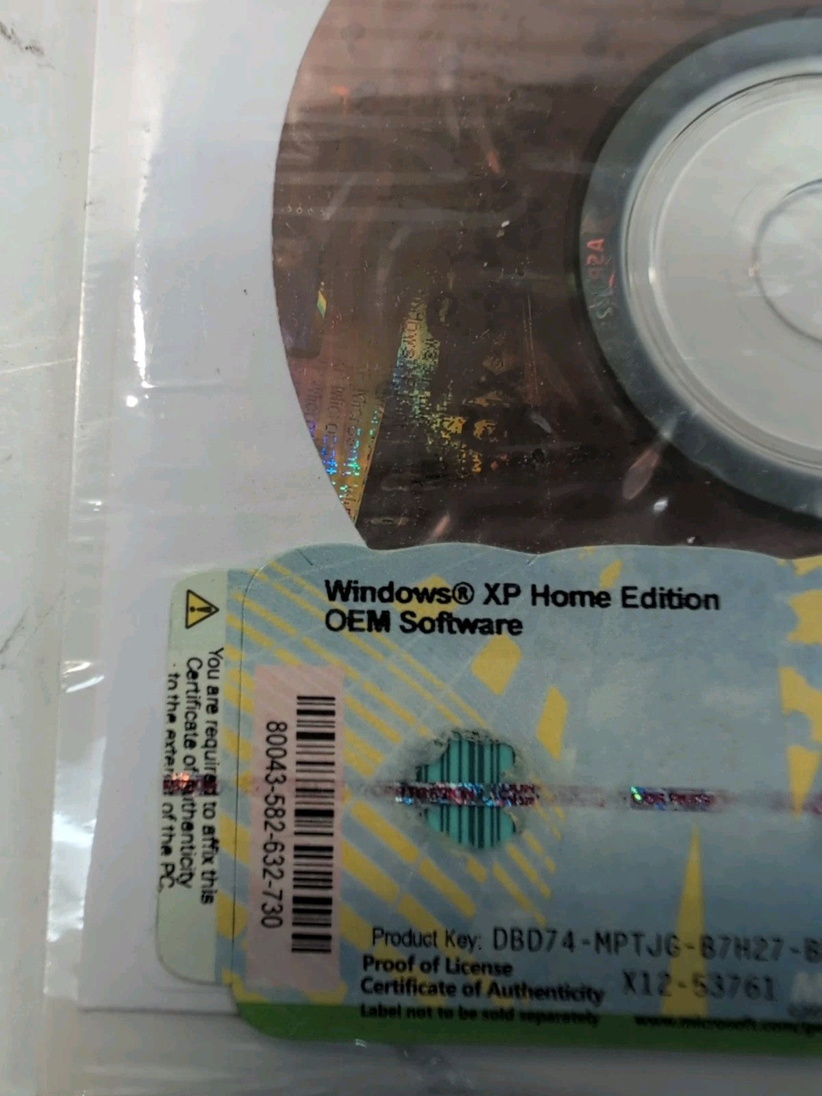 🔥 Microsoft Windows XP Home Edition For Distribution Version 2002 Sealed W/COA-