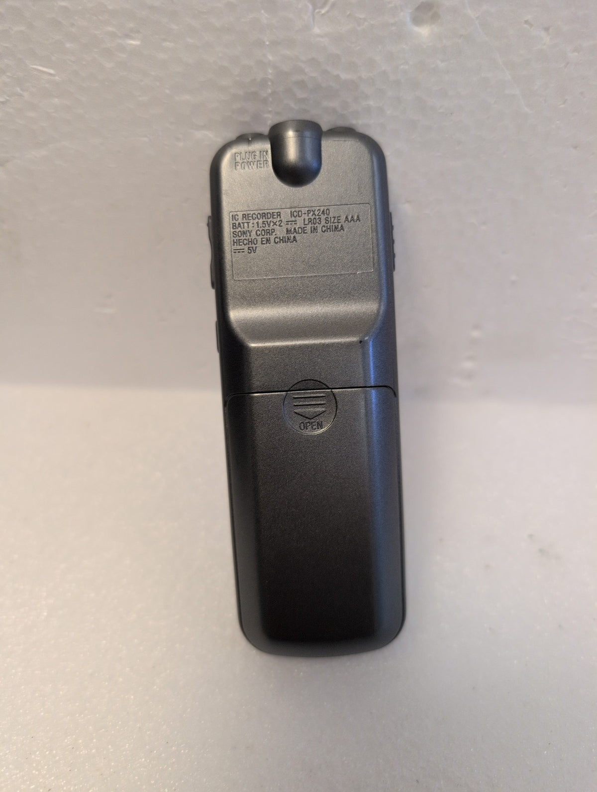 🎸 Sony ICD-PX240 Digital Voice IC Recorder Black/Gray Dictaphone LCD Display