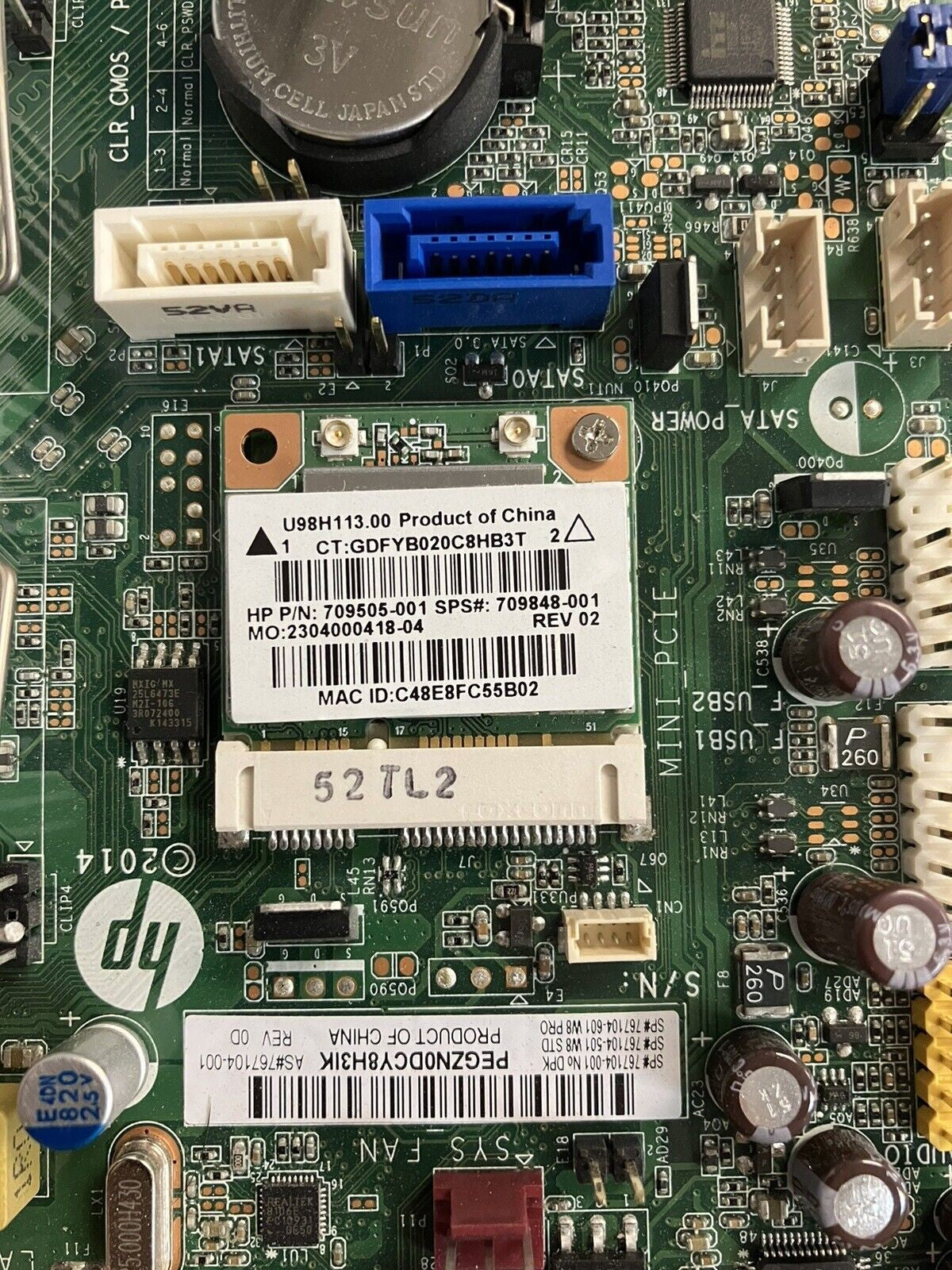 ~ HP FX-A-BM-1 Desktop Motherboard 767104 W/ AMD A8-6410 Radeon R5 + WIFI Card