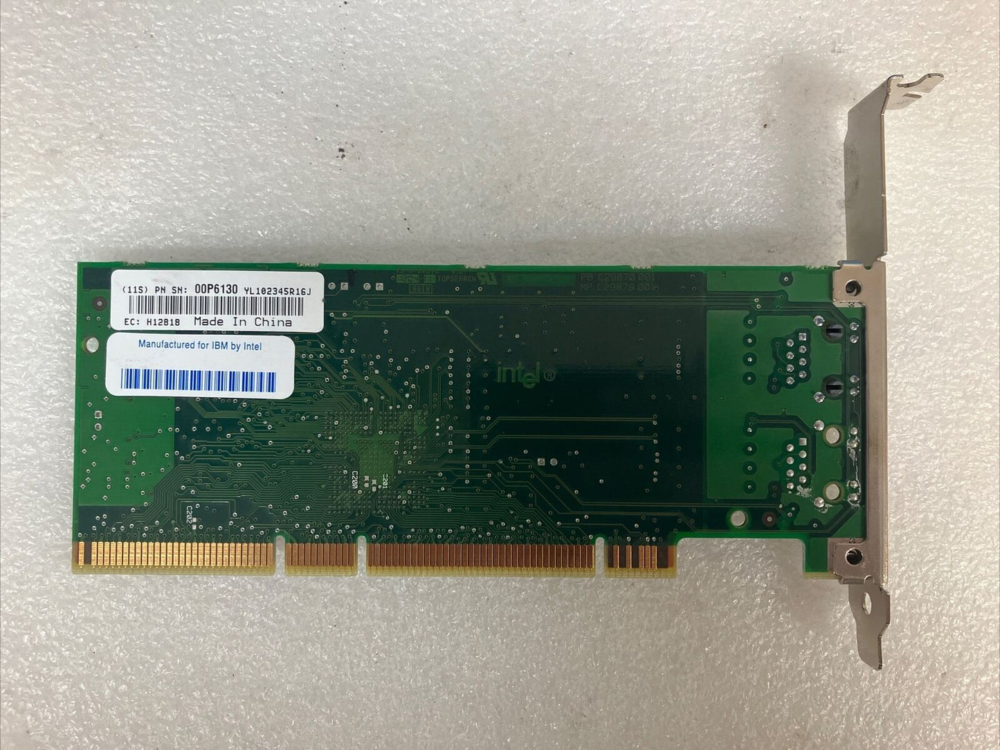 IBM 00P6130 Intel 1Gbps Single Port PCI-X Ethernet Adapter C38064-003 H12818 ~