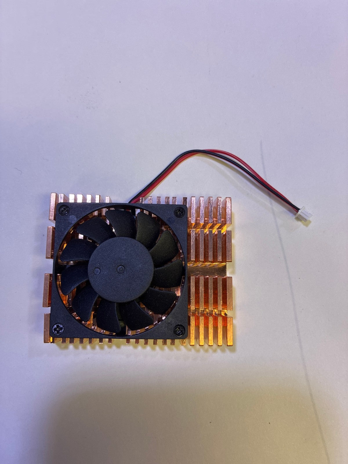 🔥 2.5x2"  Copper Heatsink with 60mm Fan JST 2-Pin Connector CPU Chipset Cooler