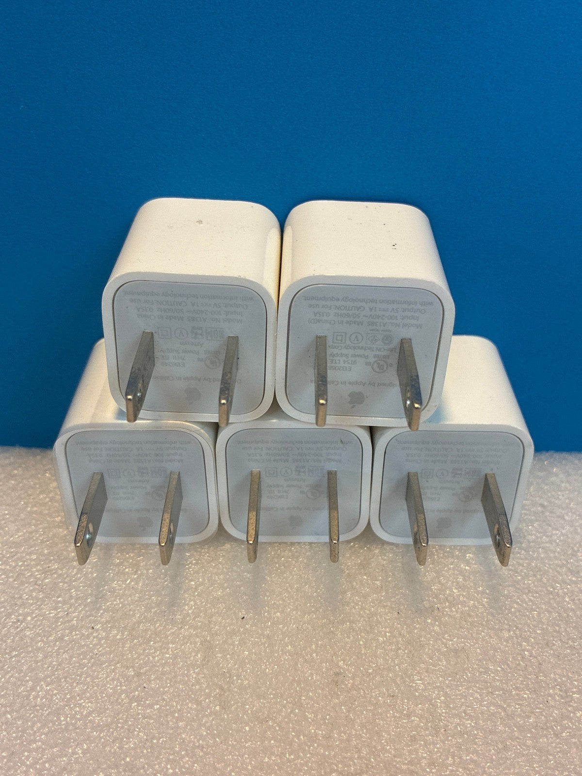 🔥 Apple 5W USB Power Adapter A1385 Wall Charger White - Lot of 5