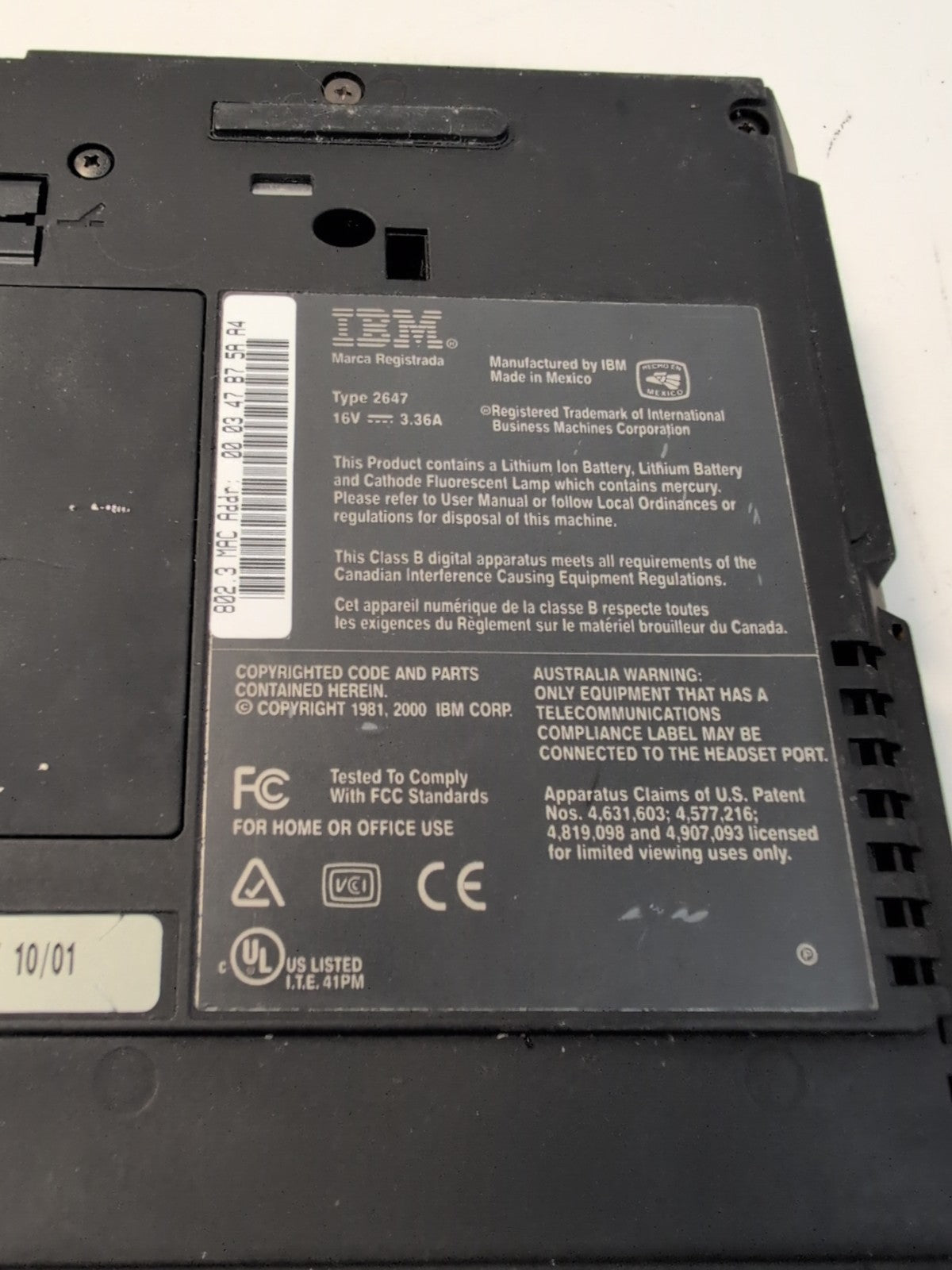 🔥 IBM T22 THINKPAD Intel Pentium 3 CPU/128MB RAM/20GB HDD (Locked,  AS IS) -