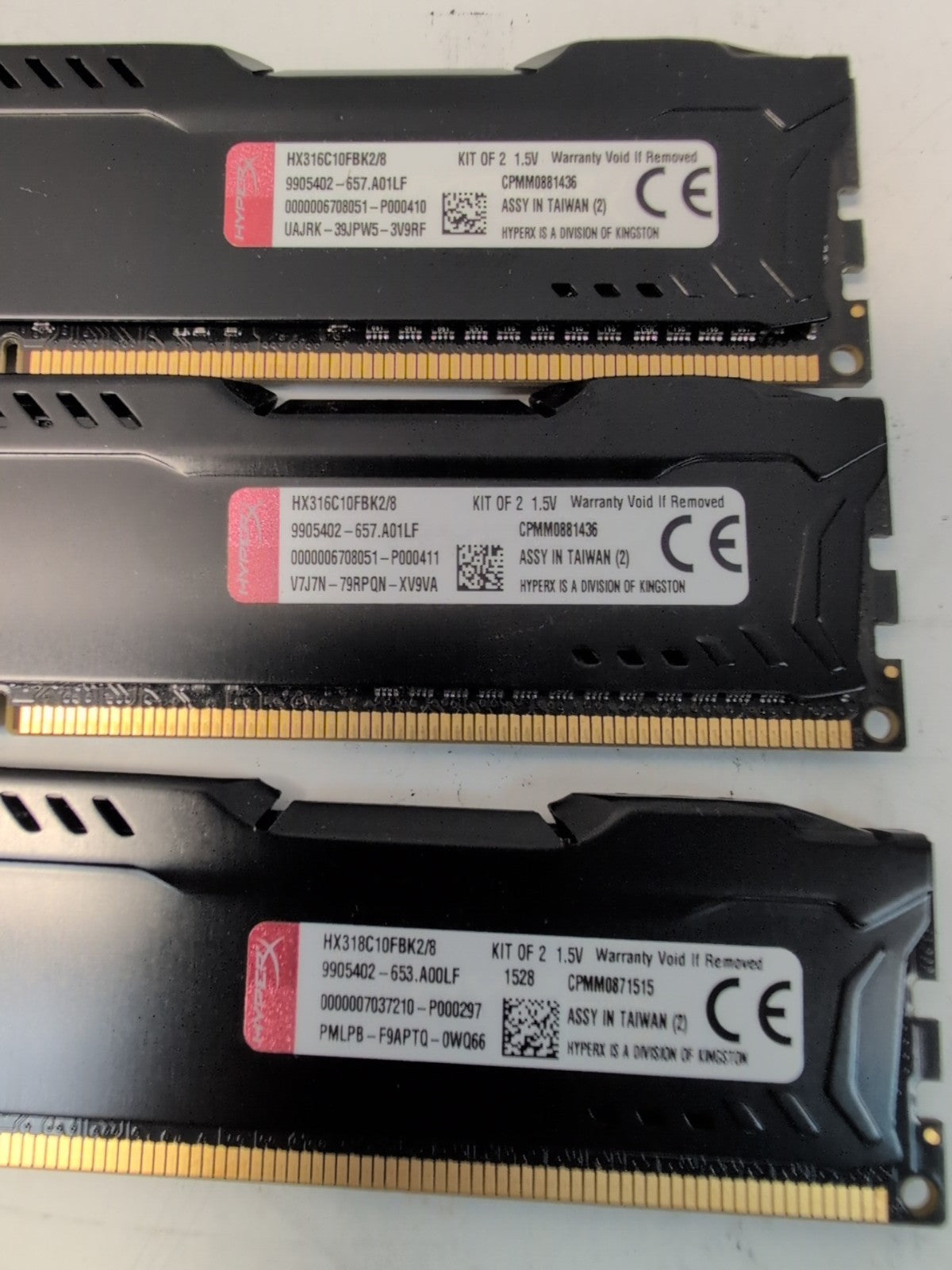 🔥 16GB (4x4GB) Kingston 1866MHz PC3-14900 DDR3 SDRAM Memory (HX318C10FBK2/8) -