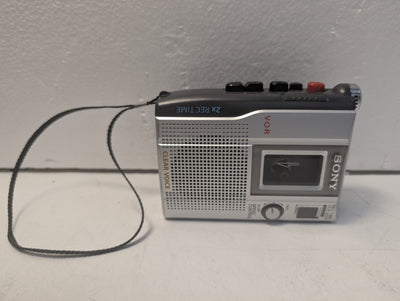 🔥 Sony TCM-200DV Handheld Cassette Clear Voice Recorder Silver -