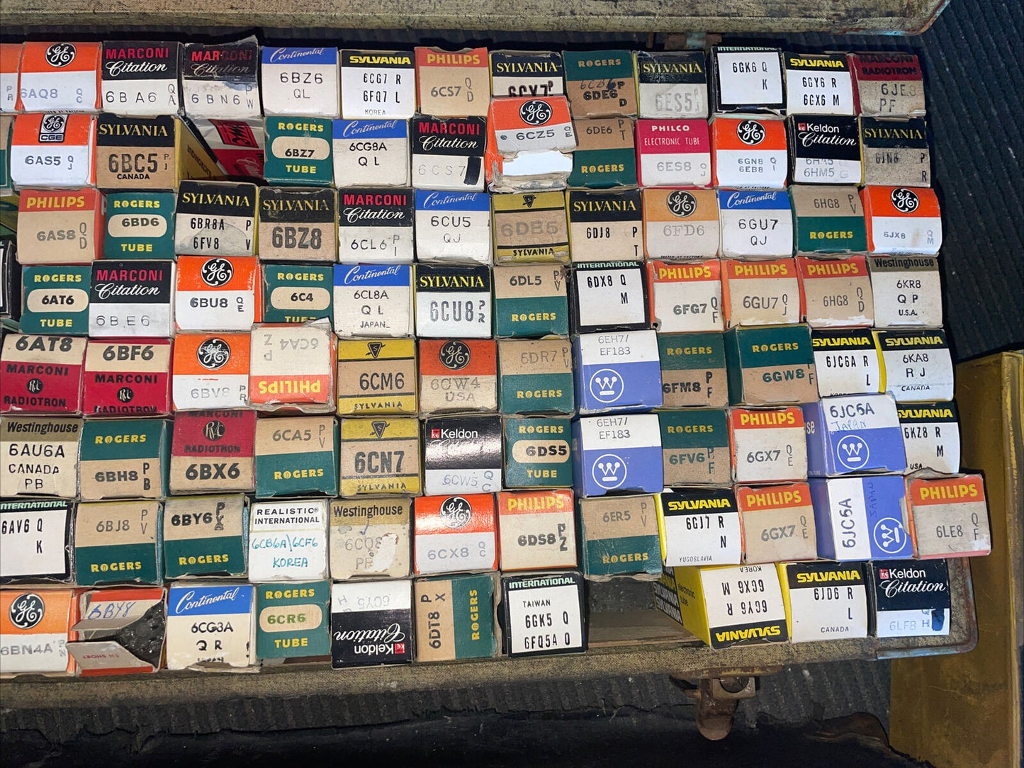 Large lot of  VINTAGE Electric tube old stock