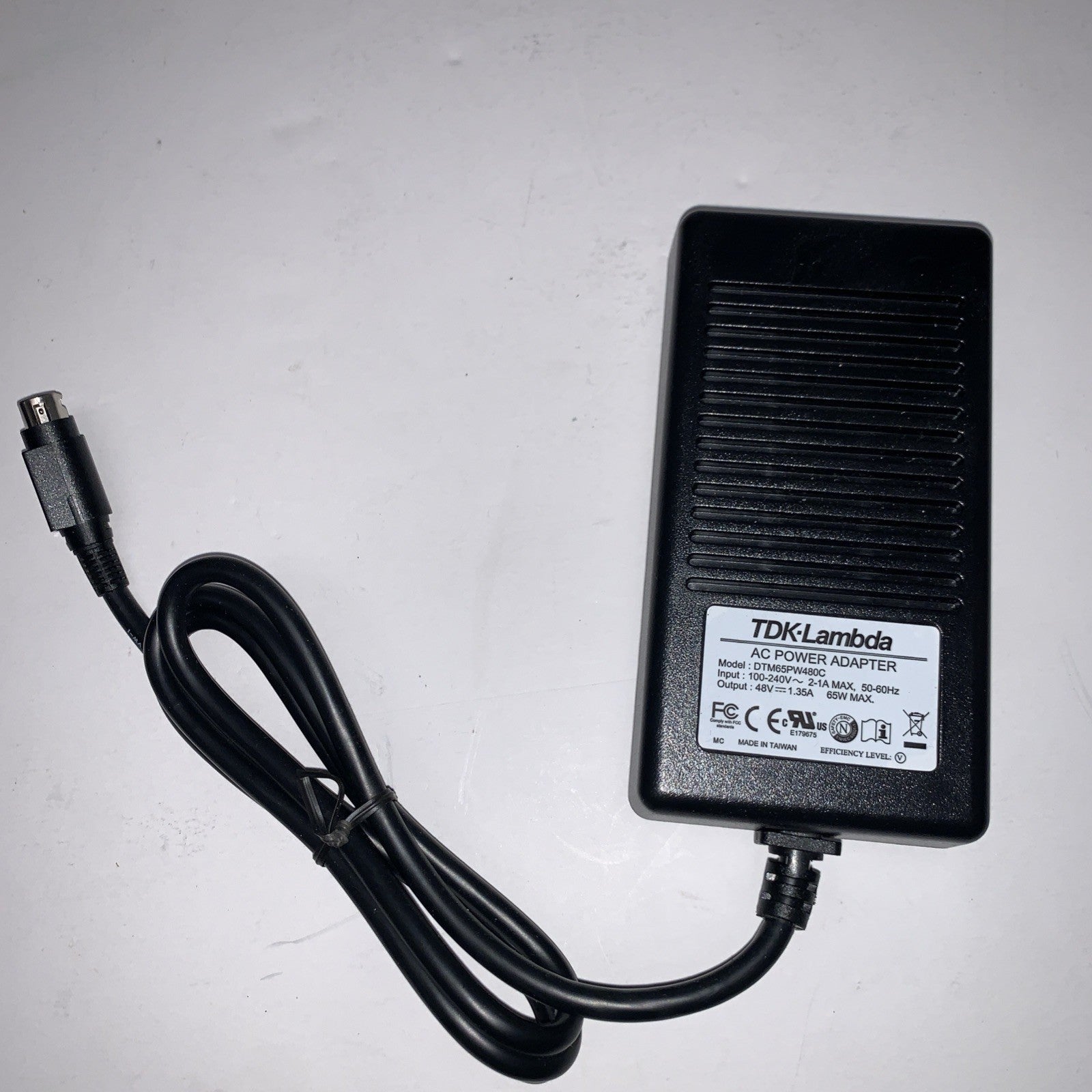 New ~ TDK-Lambda DTM65PW480C 48V 1.35A 65W AC Power Adapter Medical Grade 4-pin