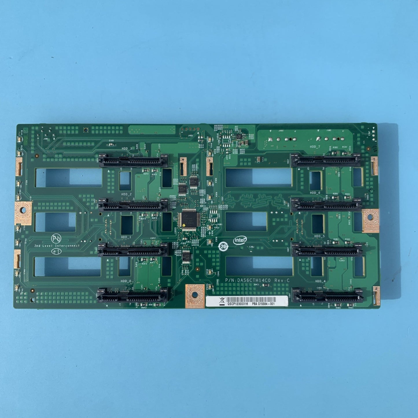 BACKPLANE INTEL G15584-301 DAS6CTH14C0 REV:C 8x 3.5'' LFF HDD SAS SATA