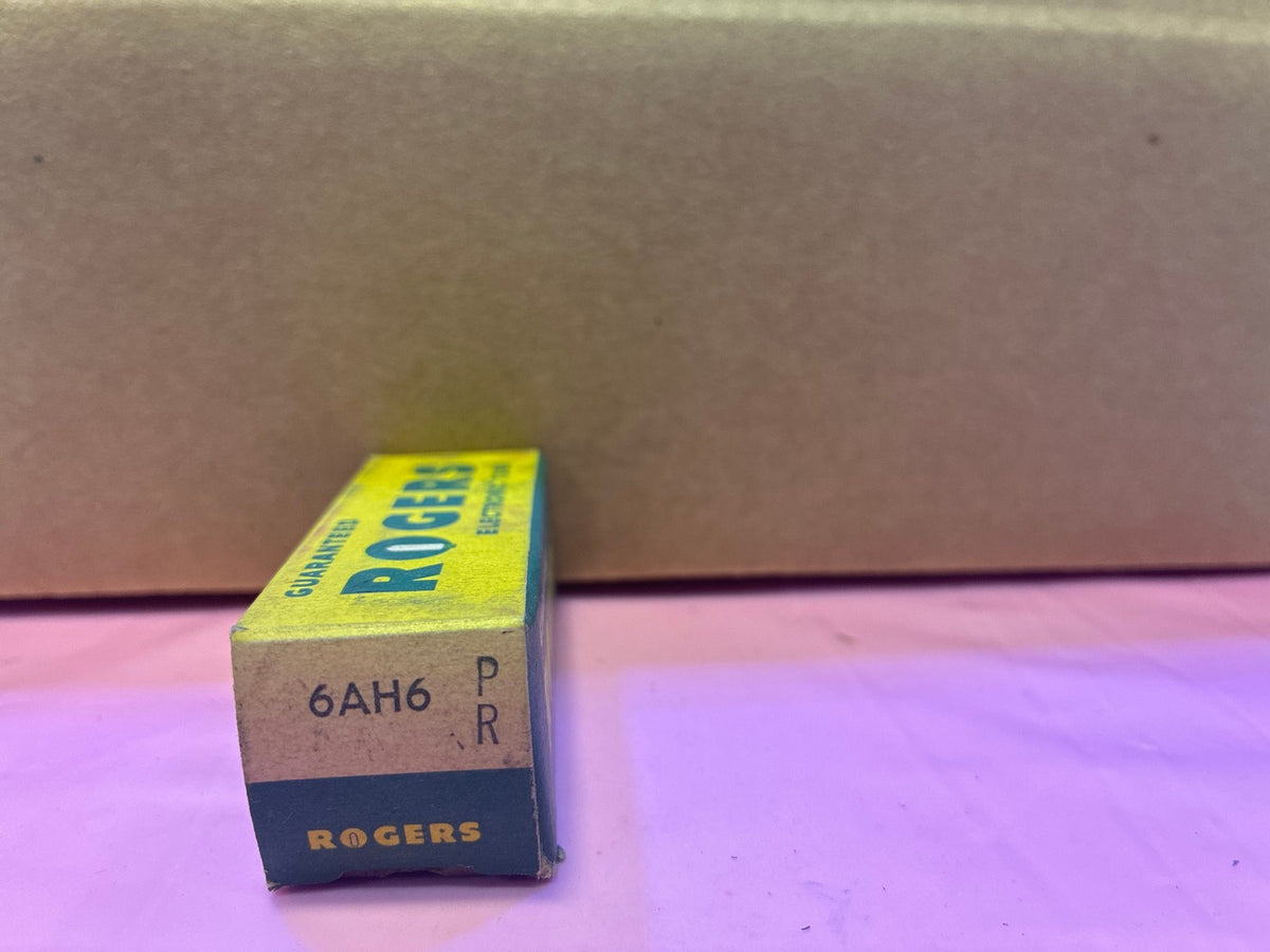 🔥 Rogers 6AH6 Vacuum Electron Tube in Original Box Vintage NOS