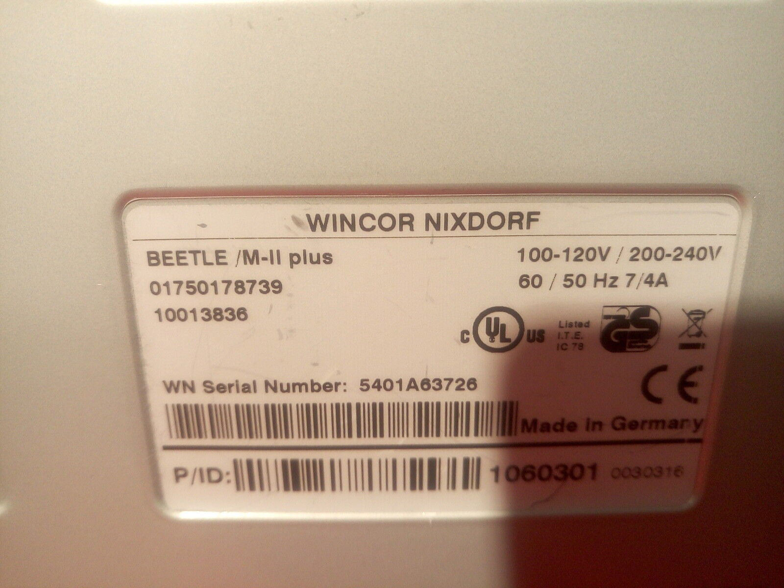 * WINCOR NIXDORF Beetle M-II Plus  Multi-Functional POS C2D/4GB/NO HDD