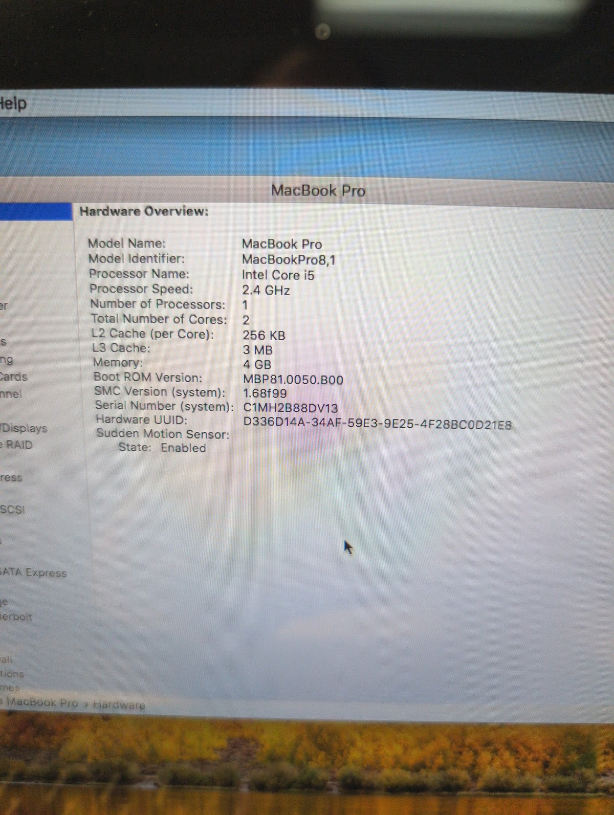 🎸 Apple MacBook Pro 13-inch A1278 Late 2011 Core i5 2.4GHz 4GB 500GB HDD 10.13