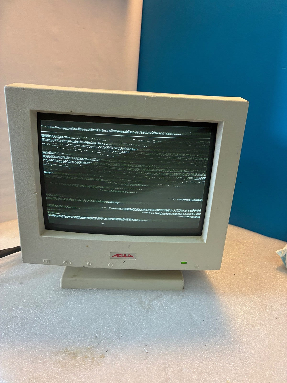 🔥 Acula AM-1038F Vintage CRT Computer Monitor 14in Beige Retro Display