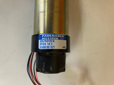 ~ FAULHABER MINIMOTOR SA 38/2S 14:1 3557K 012CS 5500C02-871 HEDS-5500 C02 9635 A