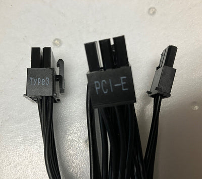 EVGA SuperNOVA 8 Pin To Dual 8 pin (6+2) (6+2) PCI-e Type3 Power Supply Cable ~ 