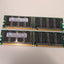 Samsung M368L6523CUS-CCC 512MB DDR PC3200 CL3 184-Pin DIMM RAM Matched Pair -