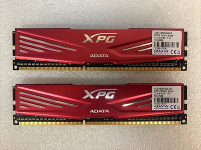 (2x 4GB) ADATA XPG AX3U1600C4G9-DR DDR3-1600 PC3-12800 Desktop DIMM Memory RAM ~