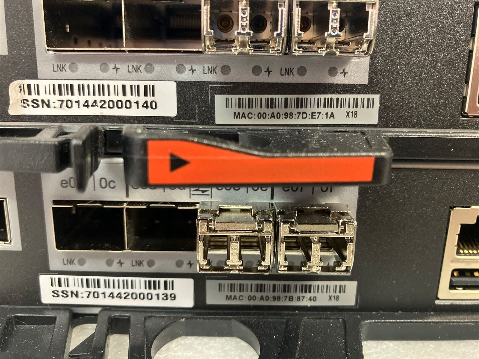 (Lot of 2x) NetApp 111-01324+C1 Controller Module SASWWN ~