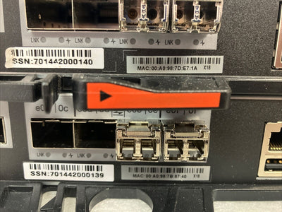 (Lot of 2x) NetApp 111-01324+C1 Controller Module SASWWN ~