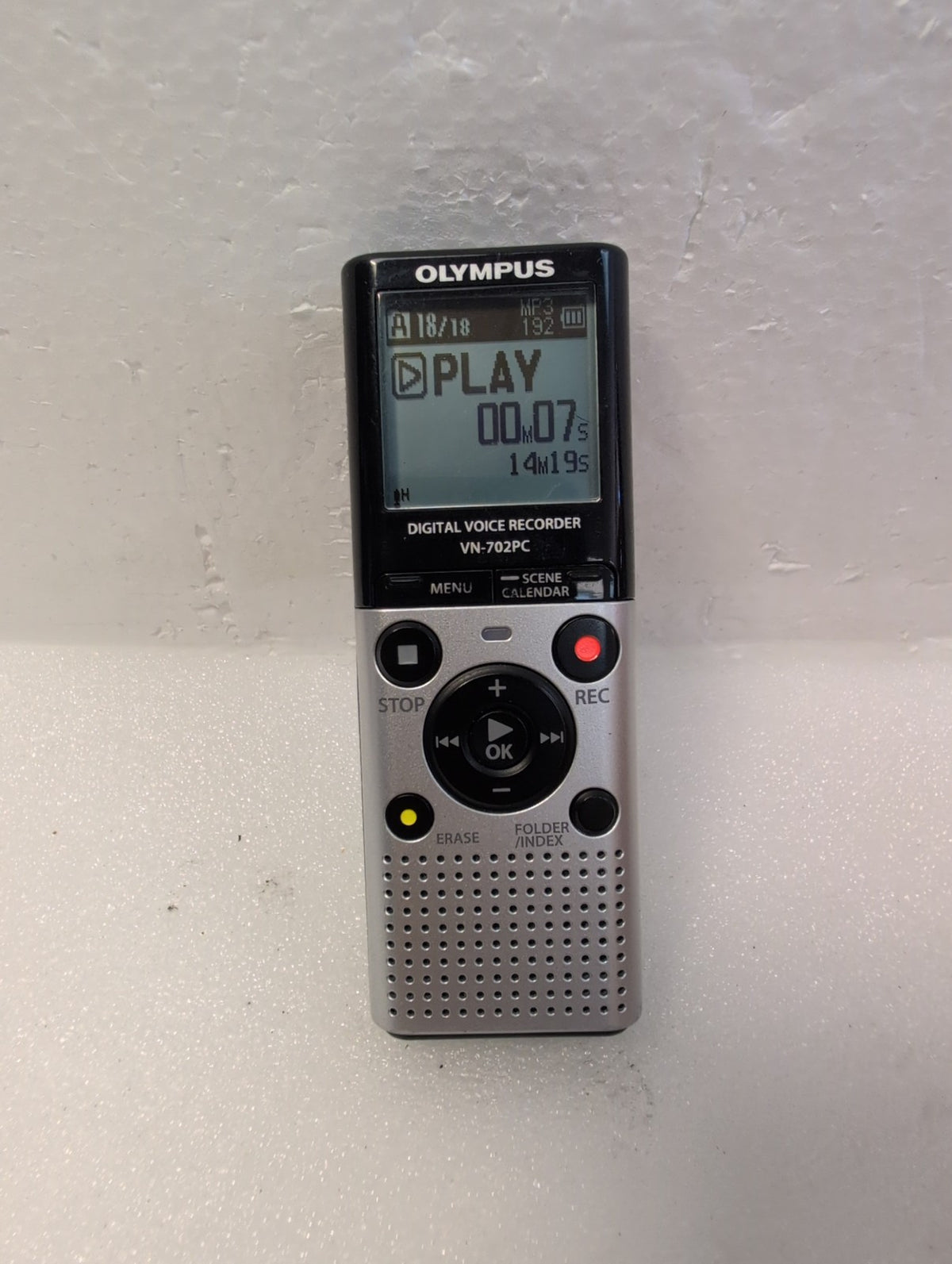 🎸 Olympus VN-702PC Digital Voice Recorder Dictaphone MP3 Handheld Tested