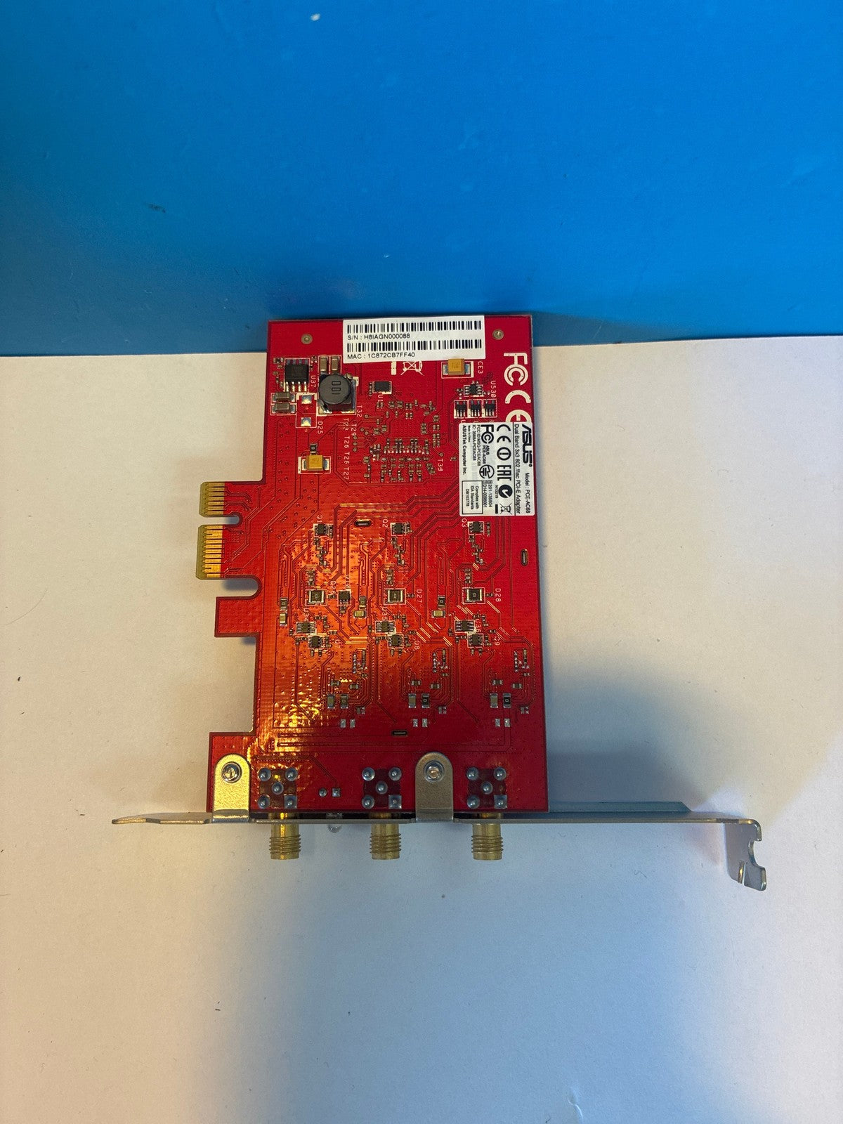 🔥 ASUS PCE-AC68 Dual Band 3x3 802.11ac PCI-E Wireless Adapter No Antennas
