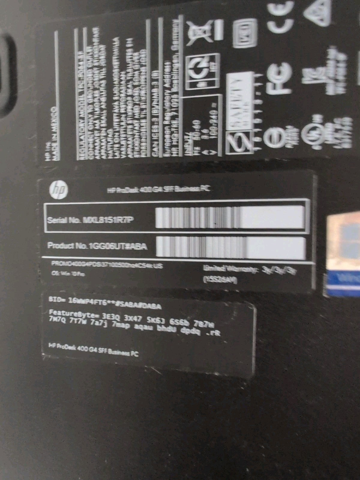 🔥NICE HP ProDesk 400 G4 SFF PC Intel i3-7100 CPU/12GB DDR4 /240GB SSD/ Win11 -
