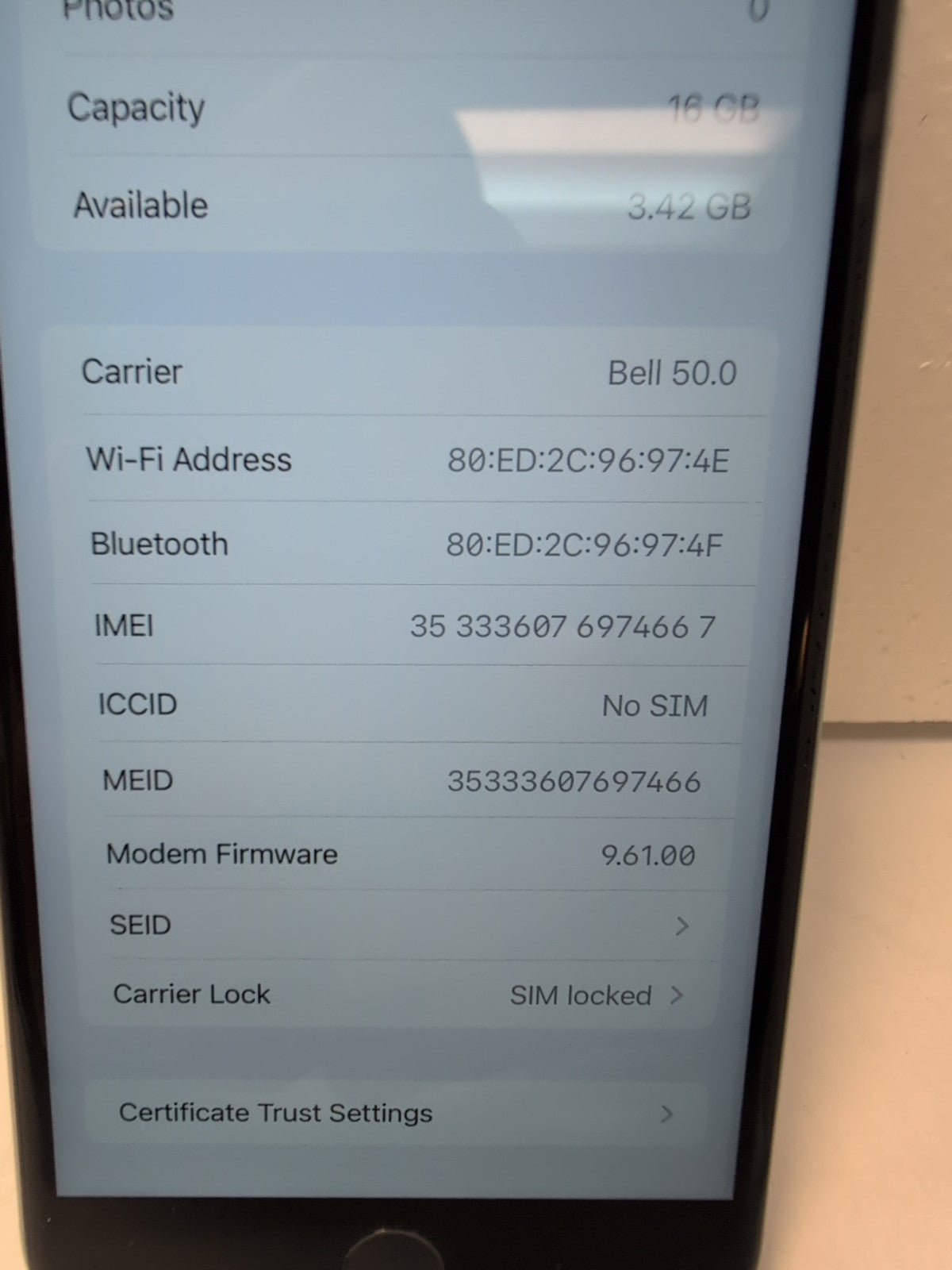 🔥 (NICE) Apple iPhone 6S Plus A1687 16GB Smartphone Gray + BOX (LOCKED BELL) -