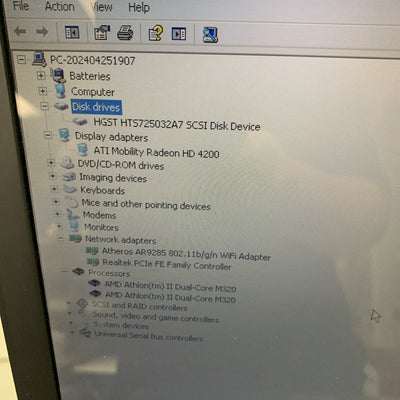 Nice～ HP Pavilion G61 AMD Athlon II M320 3GB Ram 250GB ATi 2400 GPU Windows XP