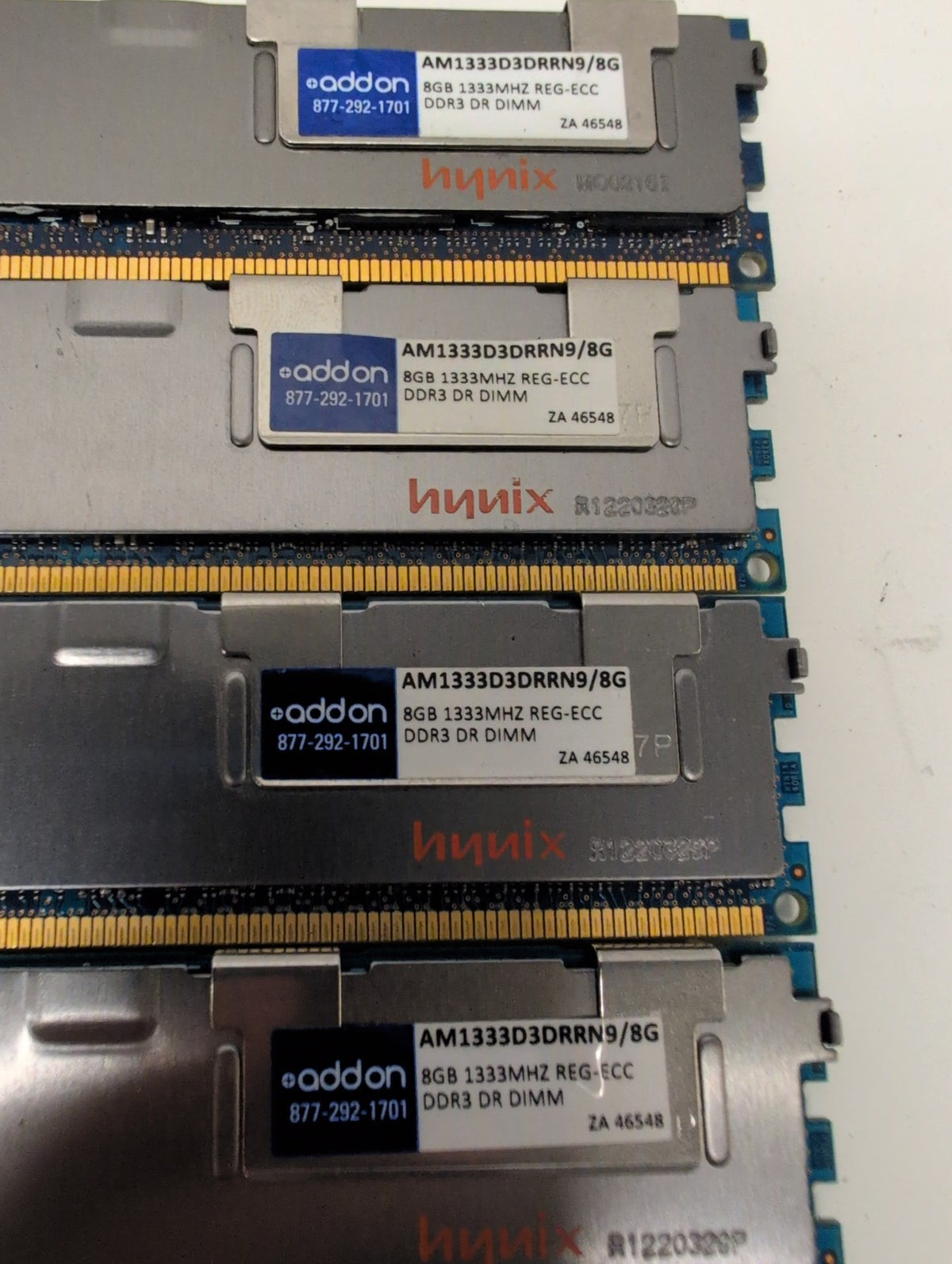 🎸 4x Hynix 8GB 2Rx4 PC3-10600R DDR3 ECC Registered Server RAM HMT31GR7BFR4C