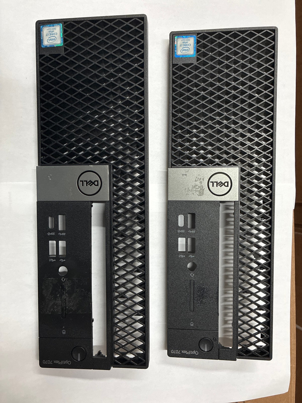 🔥 Dell OptiPlex 7070 SFF Front Bezel Panel Cover Black Lot of 2