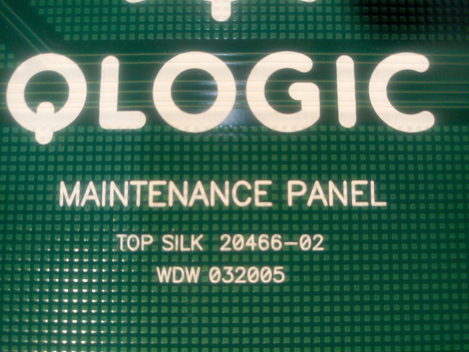 * QLOGIC MAINTENANCE PANEL FOR SANBOX 9000 20466-02 31695-03 31483-08