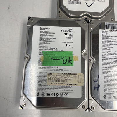 Lot Of 3 Mixed Brand Desktop IDE HDD 80G 3.5” Hard Drive Tested & Working +