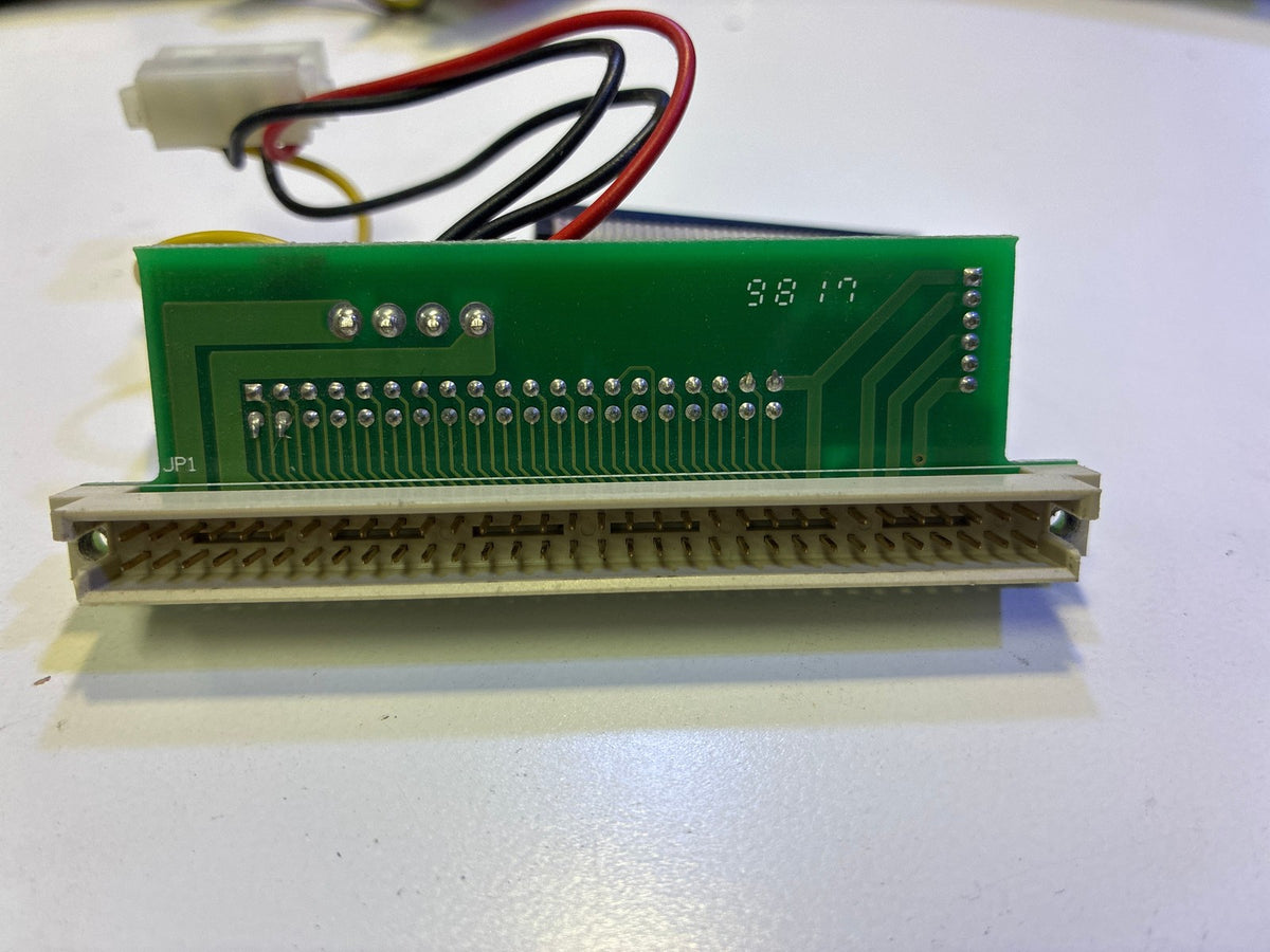 🔥 Vintage SCSI to IDE 50-Pin Edge Connector Adapter Board w/ Ribbon Cable